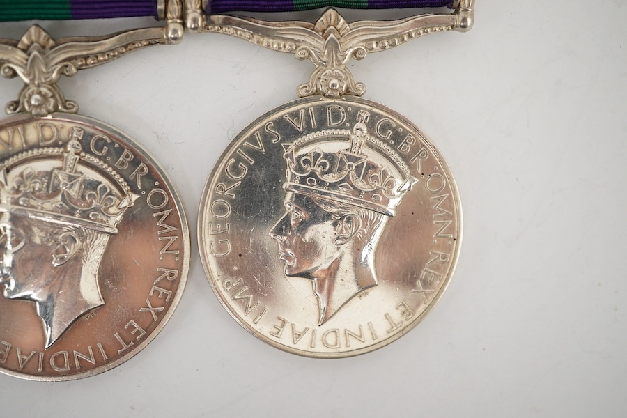 Four George VI General Service Medals